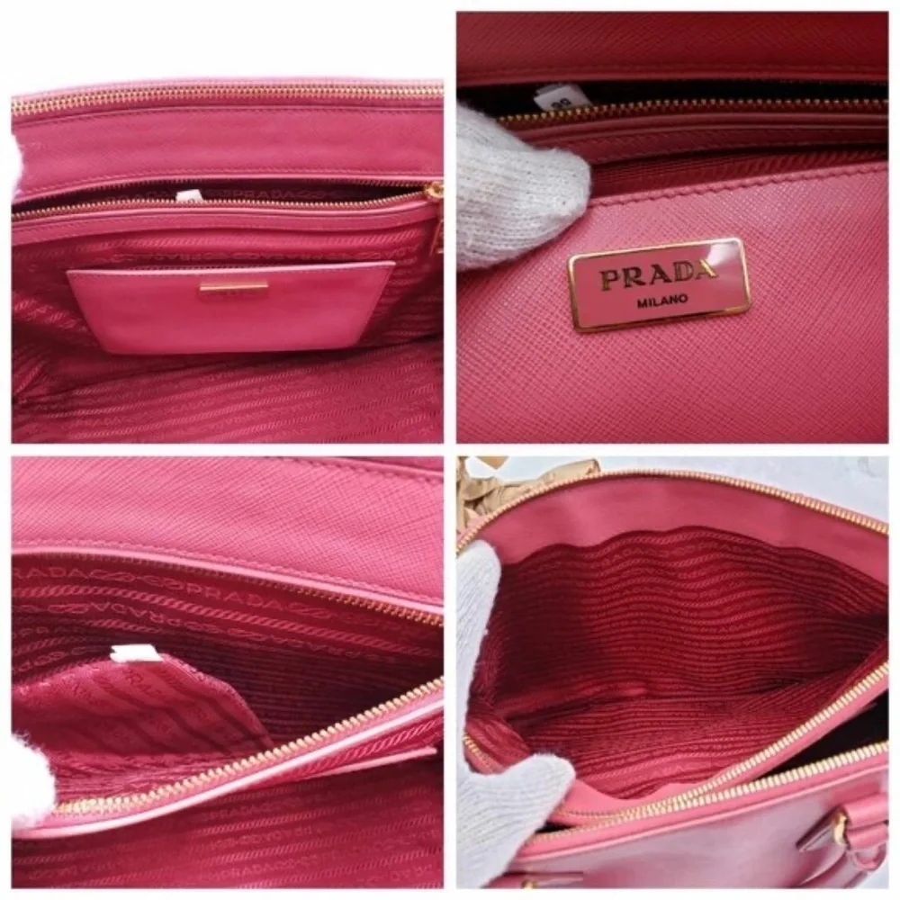 100% Authentic PRADA Galleria Leather Satchel